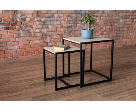 Стол журнальный "Терса" комплект (ясень шимо светлый), изображение 5 | Интернет магазин мебели и декора LifeDekor