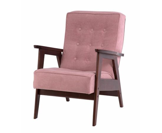 Кресло РЕТРО (темный тон / RS 12 - розовый) | Интернет магазин мебели и декора LifeDekor