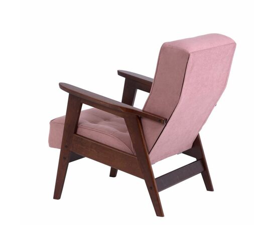 Кресло РЕТРО (темный тон / RS 12 - розовый), изображение 3 | Интернет магазин мебели и декора LifeDekor