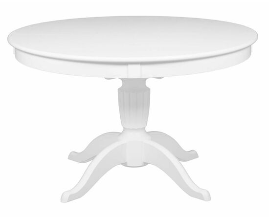 Стол круглый обеденный Амфора-Макси (125(165)х125х78 / Белый), изображение 2 | Интернет магазин мебели и декора LifeDekor
