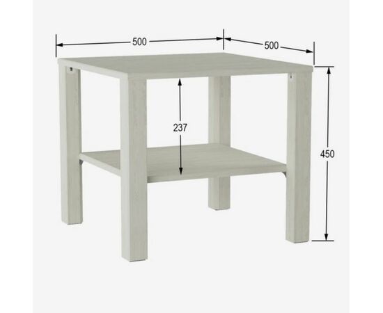 Стол журнальный "Матео" (Дуб жемчужный), изображение 2 | Интернет магазин мебели и декора LifeDekor