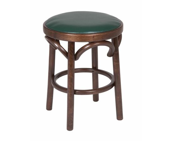Табурет Венский мягкий (темный тон, экокожа Зеленая) | Интернет магазин мебели и декора LifeDekor