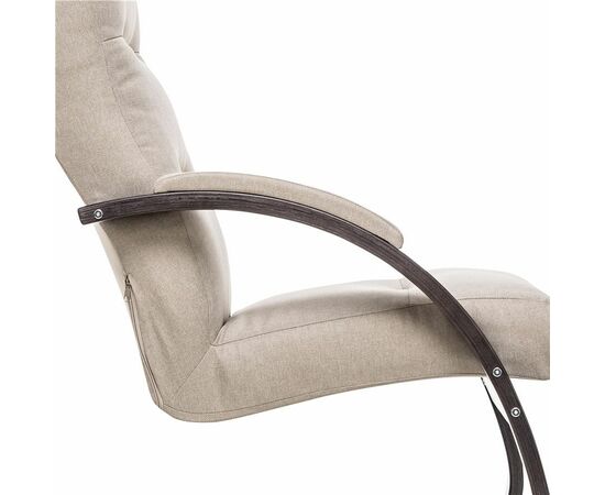 Кресло-качалка Милано  (Венге текстура/ткань Малмо 05), изображение 6 | Интернет магазин мебели и декора LifeDekor