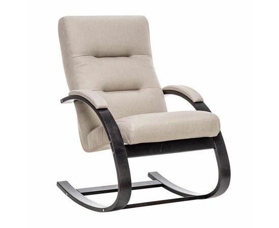 Кресло-качалка Милано  (Венге текстура/ткань Малмо 05) | Интернет магазин мебели и декора LifeDekor