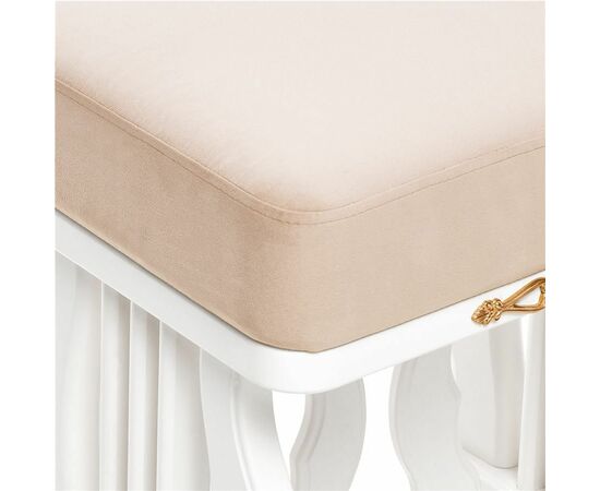 Банкетка Джульетта (Молочный дуб / ткань V 18), изображение 3 | Интернет магазин мебели и декора LifeDekor