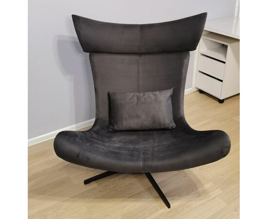 Кресло Imola с подушкой, искусственная замша графит, изображение 12 | Интернет магазин мебели и декора LifeDekor