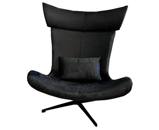 Кресло Imola с подушкой, искусственная замша графит, изображение 4 | Интернет магазин мебели и декора LifeDekor