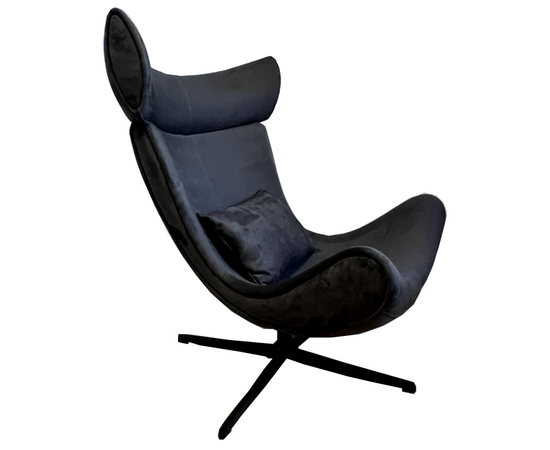 Кресло Imola с подушкой, искусственная замша графит, изображение 5 | Интернет магазин мебели и декора LifeDekor