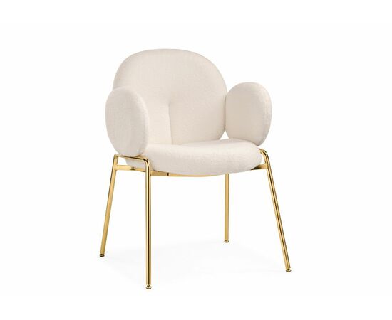 Стул Kalipso white / gold | Интернет магазин мебели и декора LifeDekor