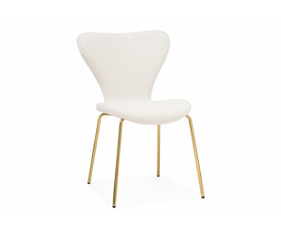 Стул Solo white / gold | Интернет магазин мебели и декора LifeDekor