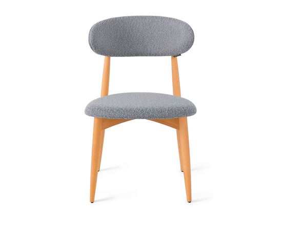 Стул Glory серый, опора бук светлый, изображение 3 | Интернет магазин мебели и декора LifeDekor