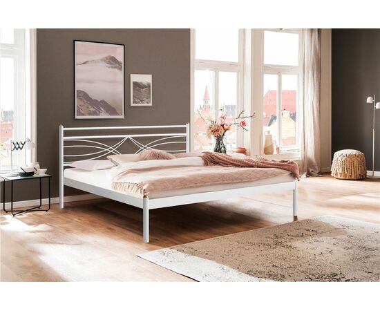Кровать Мираж 140х200 (металлическое основание/Белый) | Интернет магазин мебели и декора LifeDekor