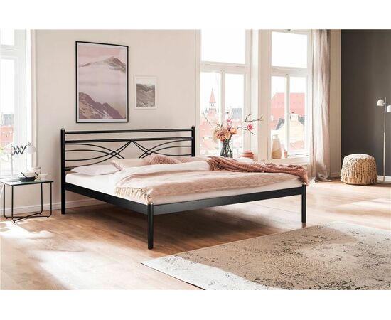 Кровать Мираж 140х200 (металлическое основание/Черный) | Интернет магазин мебели и декора LifeDekor