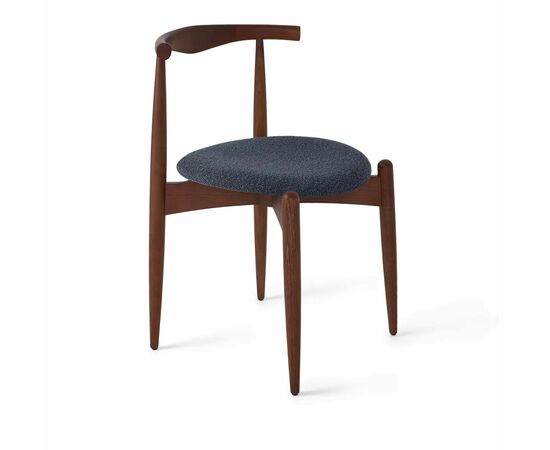 Стул Noble графит, опора бук коричневый | Интернет магазин мебели и декора LifeDekor