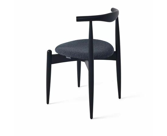 Стул Noble графит, опора бук черный, изображение 3 | Интернет магазин мебели и декора LifeDekor