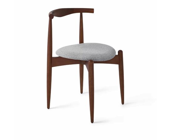 Стул Noble серый, опора бук коричневый | Интернет магазин мебели и декора LifeDekor