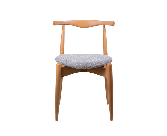 Стул Noble серый, опора бук светлый, изображение 2 | Интернет магазин мебели и декора LifeDekor