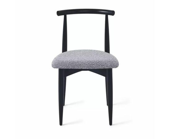 Cтул Rebel cерый, опора бук черный, изображение 2 | Интернет магазин мебели и декора LifeDekor
