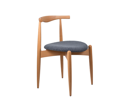 Стул Noble графит, опора бук светлый | Интернет магазин мебели и декора LifeDekor