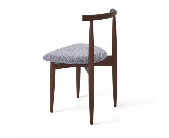 Cтул Rebel cерый, опора бук коричневый, изображение 3 | Интернет магазин мебели и декора LifeDekor