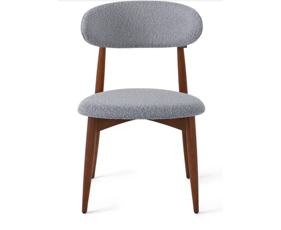 Стул Glory серый, опора бук коричневый, изображение 2 | Интернет магазин мебели и декора LifeDekor