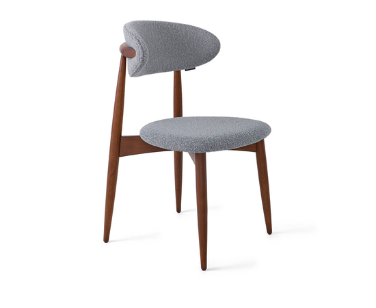 Стул Glory серый, опора бук коричневый | Интернет магазин мебели и декора LifeDekor