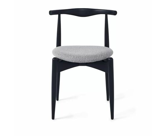 Стул Noble серый, опора бук черный, изображение 2 | Интернет магазин мебели и декора LifeDekor