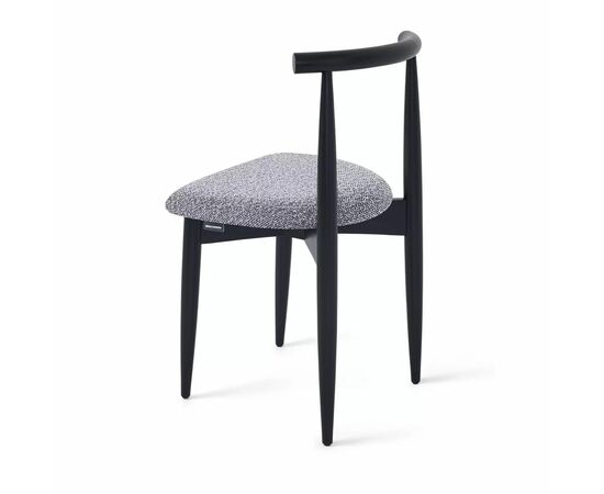Cтул Rebel cерый, опора бук черный, изображение 3 | Интернет магазин мебели и декора LifeDekor