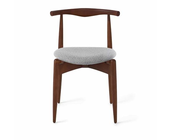 Стул Noble серый, опора бук коричневый, изображение 2 | Интернет магазин мебели и декора LifeDekor