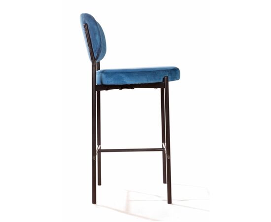 Стул полубарный Mason, бархат синий 29, изображение 2 | Интернет магазин мебели и декора LifeDekor