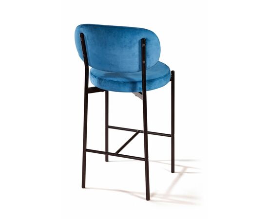Стул полубарный Mason, бархат синий 29, изображение 6 | Интернет магазин мебели и декора LifeDekor