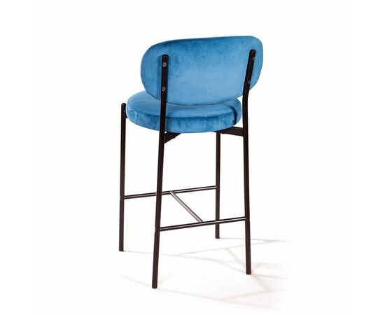 Стул полубарный Mason, бархат синий 29, изображение 7 | Интернет магазин мебели и декора LifeDekor