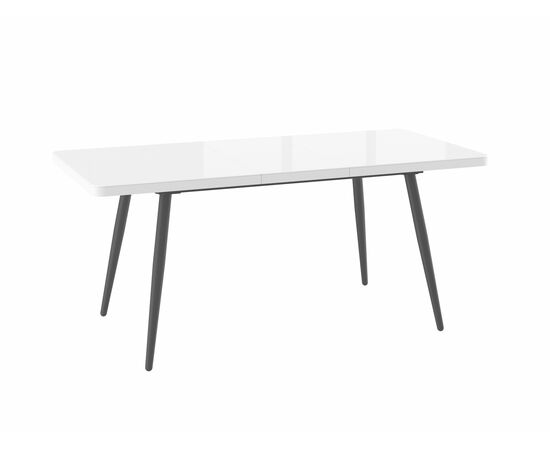 Стол Вояж 140, Белый Оптивайт/Чёрный, изображение 2 | Интернет магазин мебели и декора LifeDekor