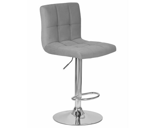 Стул барный DOBRIN CANDY, серый велюр (MJ9-75), Вариант: серый велюр (MJ9-75), изображение 2 | Интернет магазин мебели и декора LifeDekor