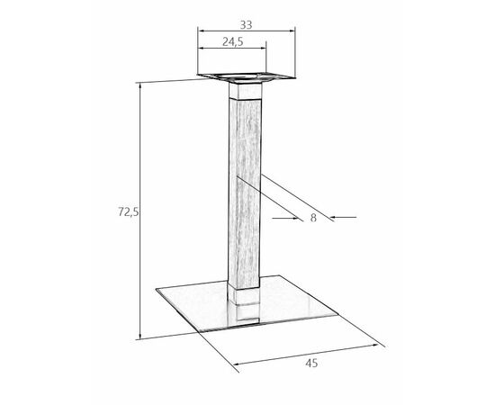 Подстолье обеденное DOBRIN LANCE, изображение 2 | Интернет магазин мебели и декора LifeDekor