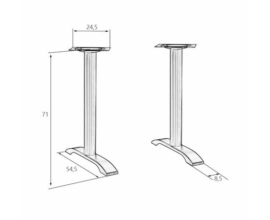 Подстолье обеденное DOBRIN SALLY WIDE, изображение 3 | Интернет магазин мебели и декора LifeDekor