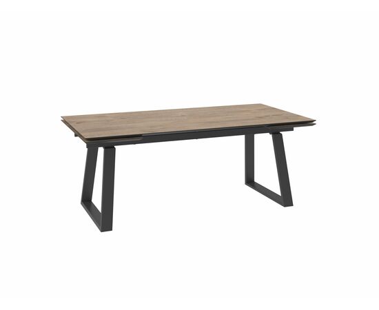 Стол Барон 200, Дуб Винтажный Compakt cer/Чёрный | Интернет магазин мебели и декора LifeDekor