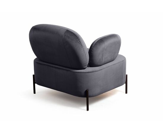 Кресло Dandy, бархат серый 27, изображение 4 | Интернет магазин мебели и декора LifeDekor