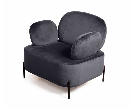 Кресло Dandy, бархат серый 27, изображение 8 | Интернет магазин мебели и декора LifeDekor