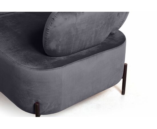 Кресло Dandy, бархат серый 27, изображение 6 | Интернет магазин мебели и декора LifeDekor