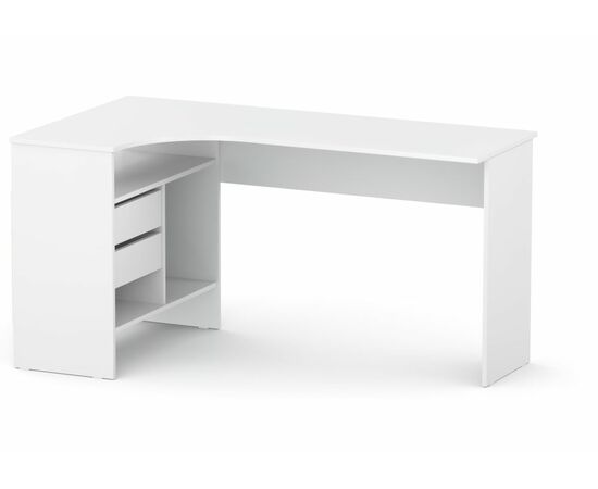 Стол СПм-25 левый белый | Интернет магазин мебели и декора LifeDekor