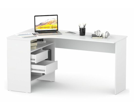 Стол СПм-25 левый белый, изображение 3 | Интернет магазин мебели и декора LifeDekor