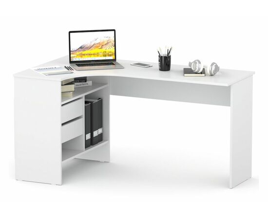 Стол СПм-25 левый белый, изображение 4 | Интернет магазин мебели и декора LifeDekor