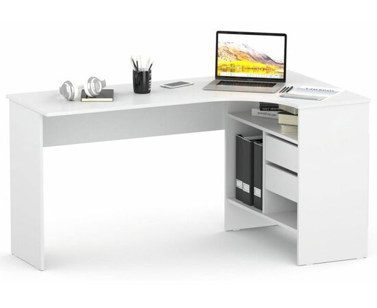 Стол СПм-25 правый белый, изображение 3 | Интернет магазин мебели и декора LifeDekor