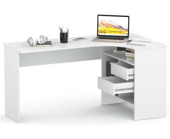 Стол СПм-25 правый белый, изображение 4 | Интернет магазин мебели и декора LifeDekor