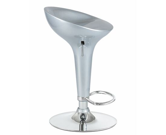 Стул барный DOBRIN BOMBA, серебряный металлик, Вариант: серебряный металлик, изображение 3 | Интернет магазин мебели и декора LifeDekor