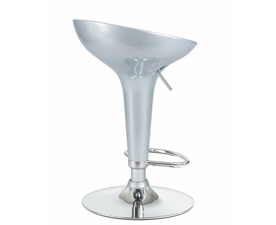 Стул барный DOBRIN BOMBA, серебряный металлик, Вариант: серебряный металлик, изображение 4 | Интернет магазин мебели и декора LifeDekor