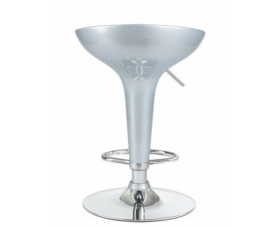 Стул барный DOBRIN BOMBA, серебряный металлик, Вариант: серебряный металлик, изображение 5 | Интернет магазин мебели и декора LifeDekor