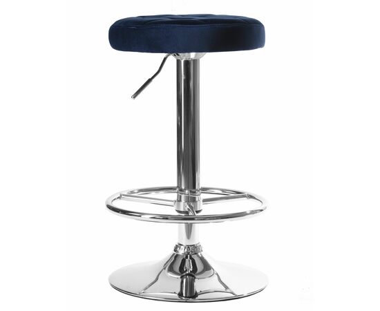 Табурет барный DOBRIN BRUNO, синий велюр (MJ9-117), Вариант: синий велюр (MJ9-117), изображение 2 | Интернет магазин мебели и декора LifeDekor