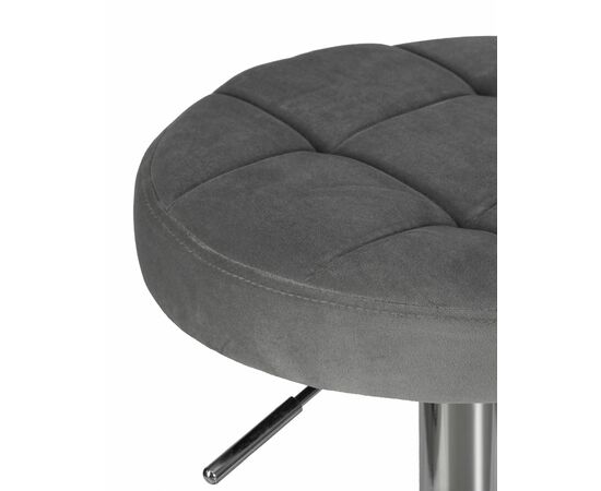 Табурет барный DOBRIN BRUNO, серый велюр (MJ9-75), Вариант: серый велюр (MJ9-75), изображение 3 | Интернет магазин мебели и декора LifeDekor